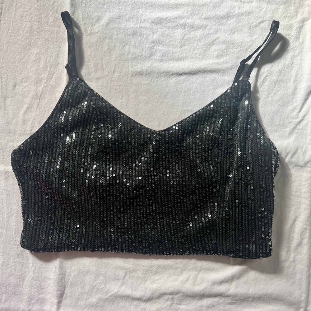 Lulu’s Black Sequin Women's Top